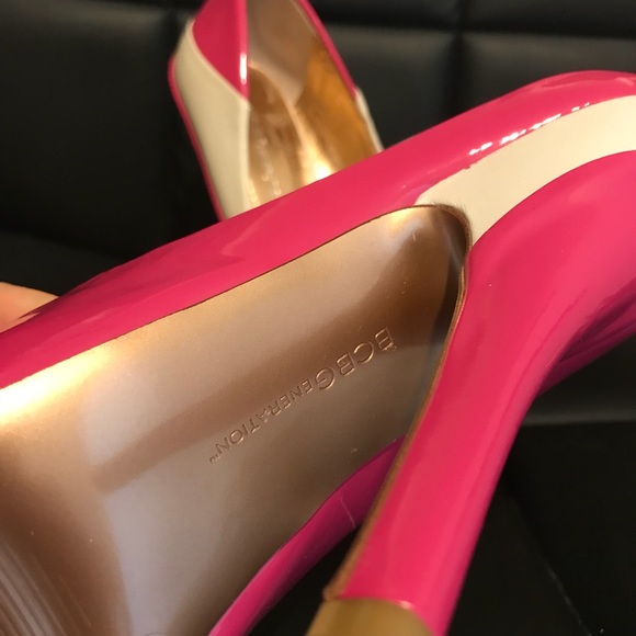 NWOB BCBGeneration Pink Peep Toe Stiletto - Picture 6 of 7